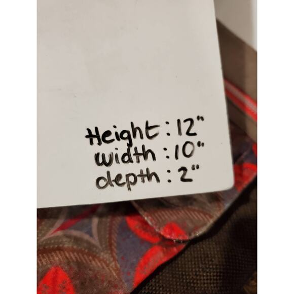 Corazon De Melon Floral Mexican Designer Adjustable Velour Canvas Crossbody Bag - Picture 10 of 11